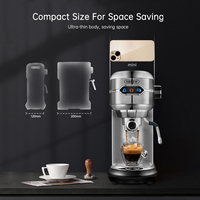 HiBREW ekspres do kawy Cafetera 19 Bar Inox półautomatyczne Super cienki ESE POD i proszek Espresso Cappuccino maszyna ciepłej wody H11 2